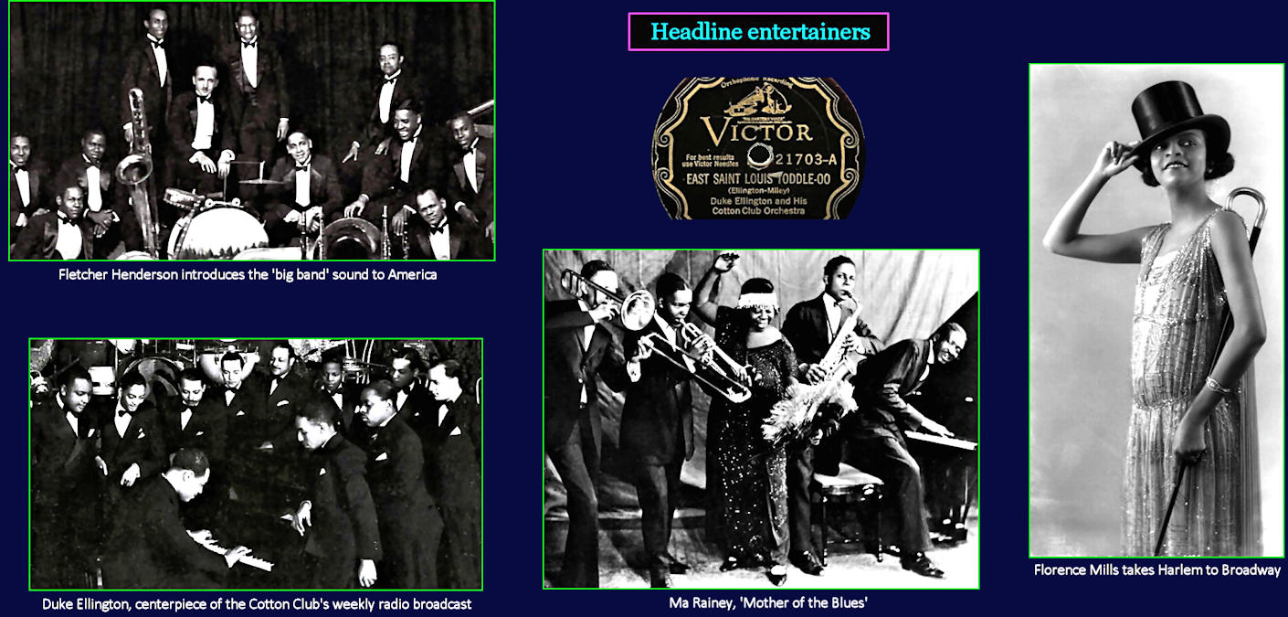 Jazz and black entertainers, 1920s